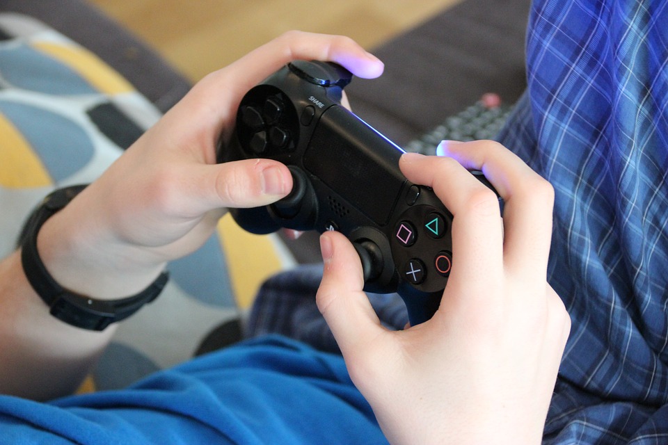 boy playing alone