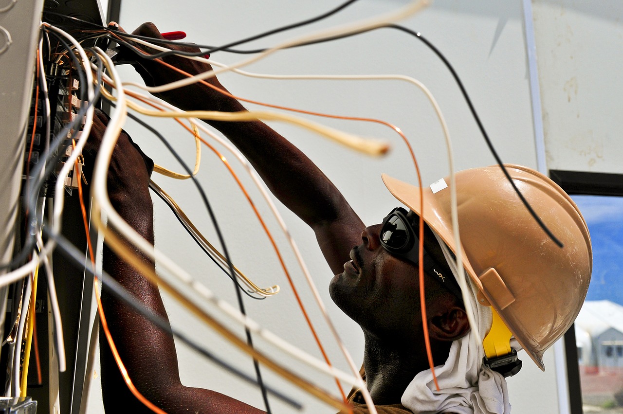 electrician- working