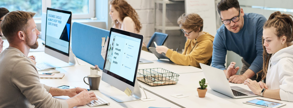 company employyees working